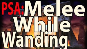 melee while wanding in wow classic